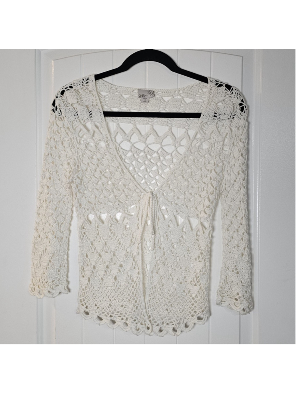 Caslon XS white knitted cardigan